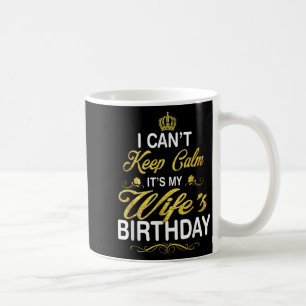 Vintage Ich kann nicht ruhig bleiben, es ist der G Kaffeetasse