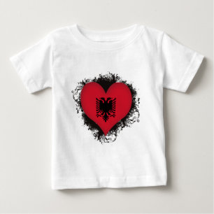 Vintage Ich liebe Albanien Baby T-shirt
