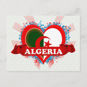 Vintage Ich liebe Algerien Postkarte