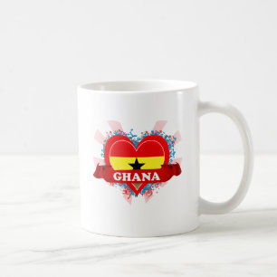 Vintage Ich liebe Ghana Kaffeetasse