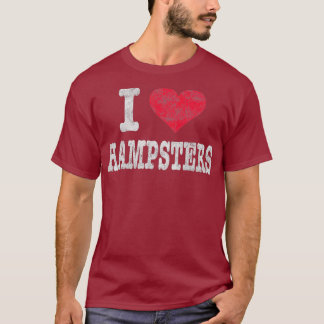 Vintage Ich liebe Hamster Trendiges Geschenk T-Shirt