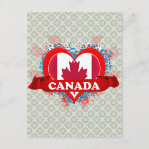 Vintage Ich liebe Kanada Postkarte