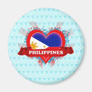 Vintage Ich liebe Philippinen Magnet
