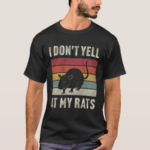 Vintage Ich liebe Ratten Ich schreie meine Ratten T-Shirt