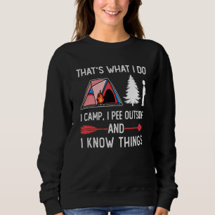 Vintage Ich Pipi Außerhalb Camping-Witz Wandern C Sweatshirt