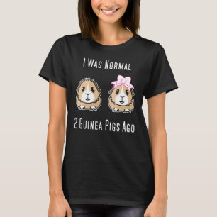 Vintage Ich war normal vor 2 Meerschweinchen Class T-Shirt