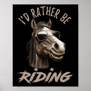 Vintage Id, sei es Reitpferd3 Poster