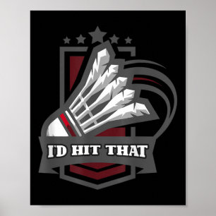 Vintage-ID trifft diesen Badminton-Sportler-Coach Poster