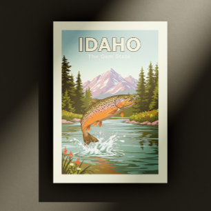 Vintage Idaho Postkarte