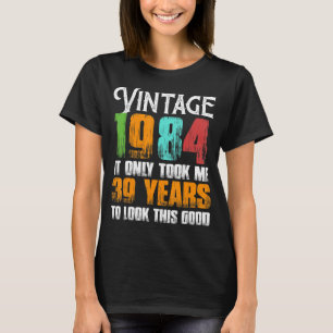 Vintage Idee von 1984, 39 Jahre alt, Geburtstag od T-Shirt