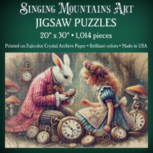 Vintage-Illustration Alice im Wunderland Fantasy