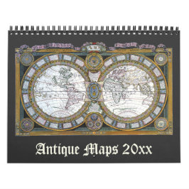 Vintage Illustration Antique World Maps Kalender