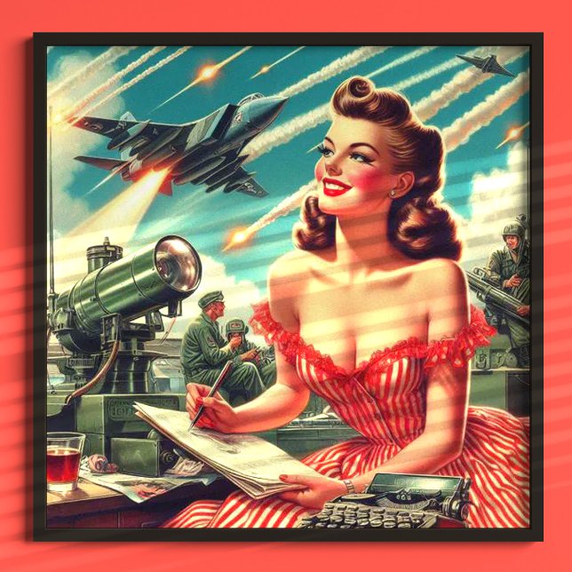 Vintage Illustration der 50er Jahre Poster (Von Creator hochgeladen)