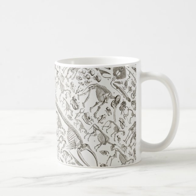 Vintage Illustration der menschlichen u. Kaffeetasse (Rechts)