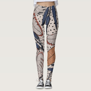 Vintage Illustration des tropischen botanischen St Leggings