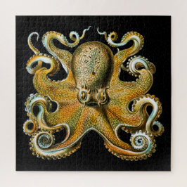 Vintage Illustration eines goldenen Oktopus