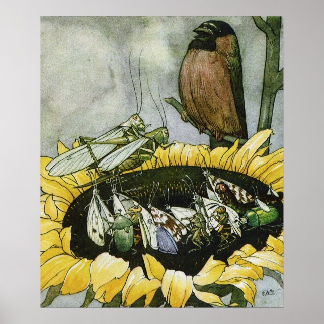 Vintage Illustration Else Wenz Vietor Poster (Vorne)