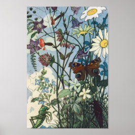 Vintage Illustration Else Wenz Vietor Poster