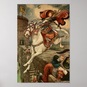 Vintage-Illustration Frank C. Pape Poster