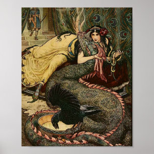 Vintage-Illustration Frank C. Pape Poster