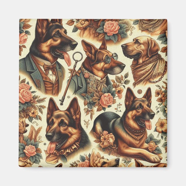 Vintage Illustration Magnet (Vorne)