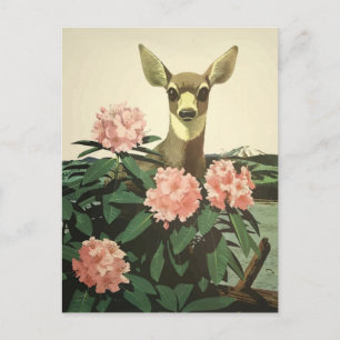 Vintage-Illustration Pazifischer Nordwesten Postkarte