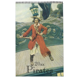 Vintage Illustration Pirates and Buccaneers Kalender