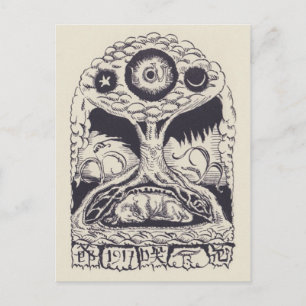 Vintage Illustration Postkarte