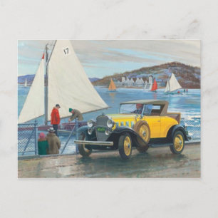 Vintage Illustration Postkarte