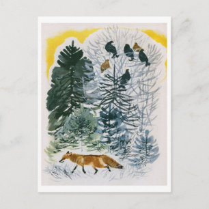 Vintage Illustration Postkarte