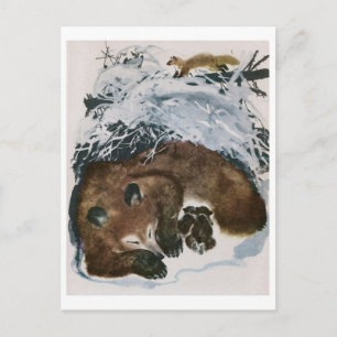 Vintage Illustration Postkarte