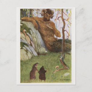 Vintage Illustration Postkarte