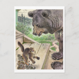 Vintage Illustration Postkarte