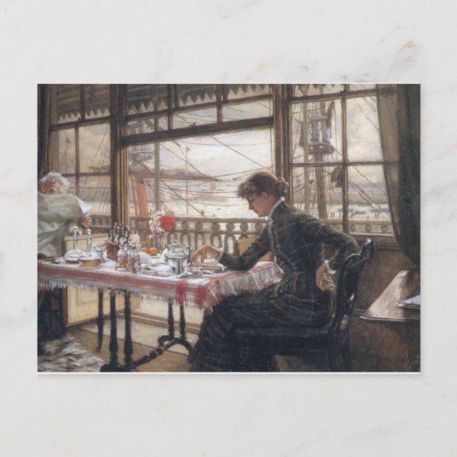 Vintage Illustration Postkarte (Vorderseite)