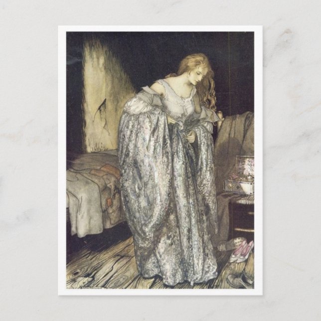 Vintage Illustration Postkarte (Vorderseite)