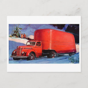 Vintage Illustration Postkarte