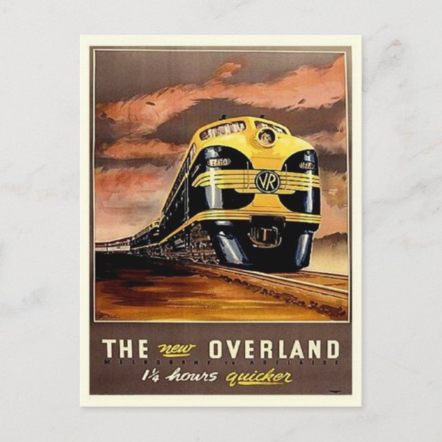 Vintage Illustration Postkarte (Vorderseite)