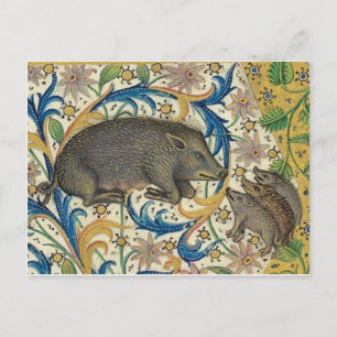 Vintage Illustration Postkarte