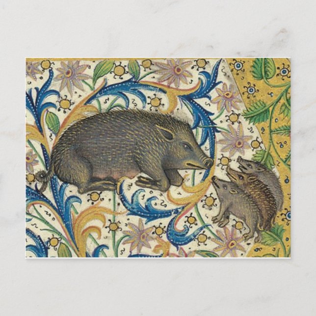 Vintage Illustration Postkarte (Vorderseite)