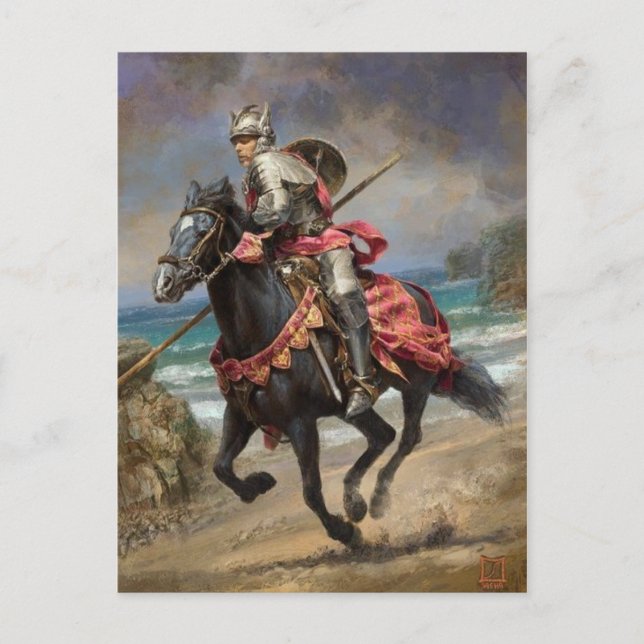 Vintage Illustration Postkarte (Vorderseite)