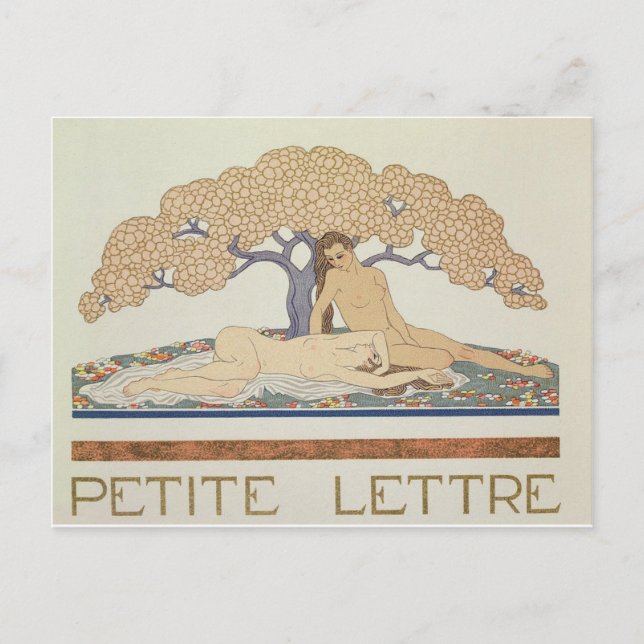 Vintage Illustration Postkarte (Vorderseite)