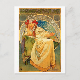 Vintage Illustration Postkarte