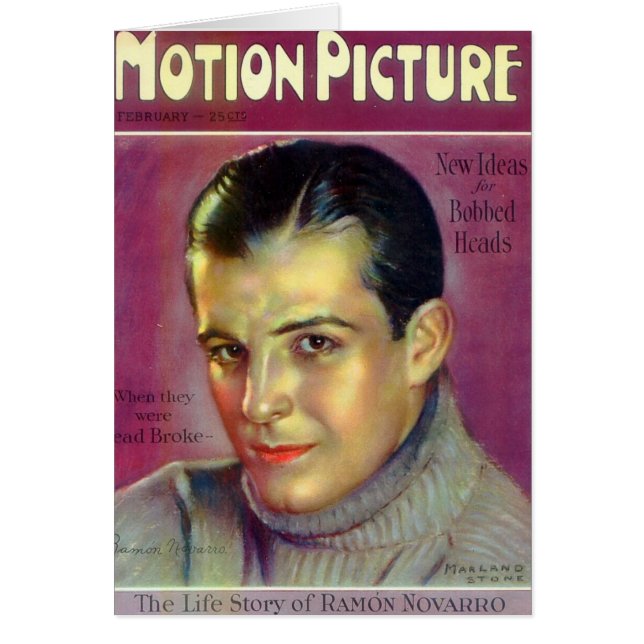 Vintage Illustration Ramon Novarro (Vorne)