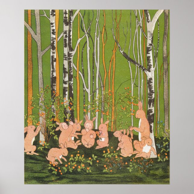 Vintage Illustration Sibylle Von Olfers Poster (Vorne)