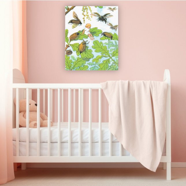 Vintage Illustration Thumbelina von Elsa Beskow Poster (Von Creator hochgeladen)