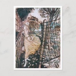 Vintage Illustration von Arthur Rackham Undine Postkarte