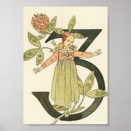 Vintage Illustration von Ottilia Adelborg Mini Pos Poster