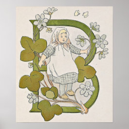 Vintage Illustration von Ottilia Adelborg Poster