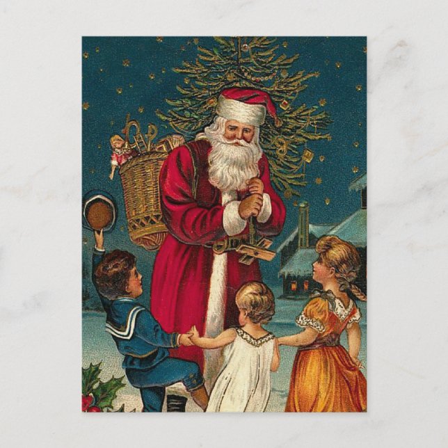 Vintage Illustration Weihnachten Weihnachten und K (Vorderseite)