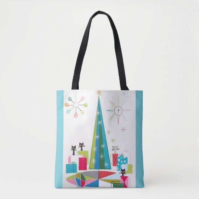 Vintage Illustrations-Atomära-Weihnachten Tasche (Vorderseite)